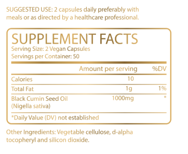 Black Seed Oil Capsules - 100 Softgels